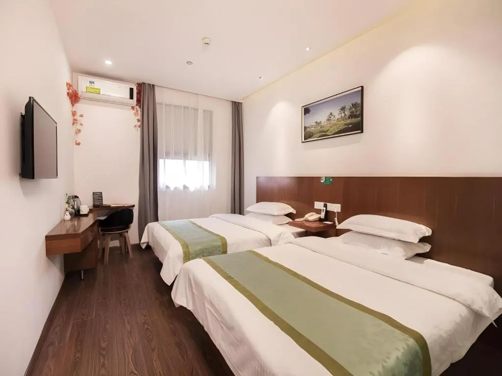 Bed in Vatica Shanghai Jiading District Anting Metro Station Moyu Road Hotel