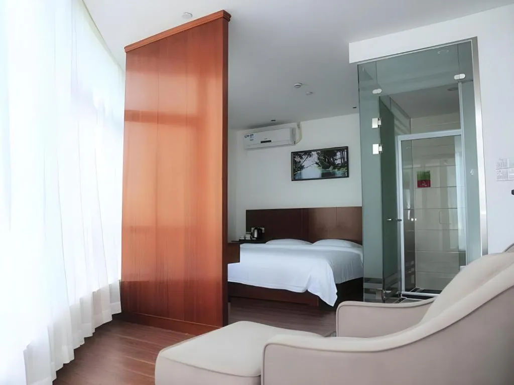 Bed in Vatica Shanghai Jiading District Anting Metro Station Moyu Road Hotel