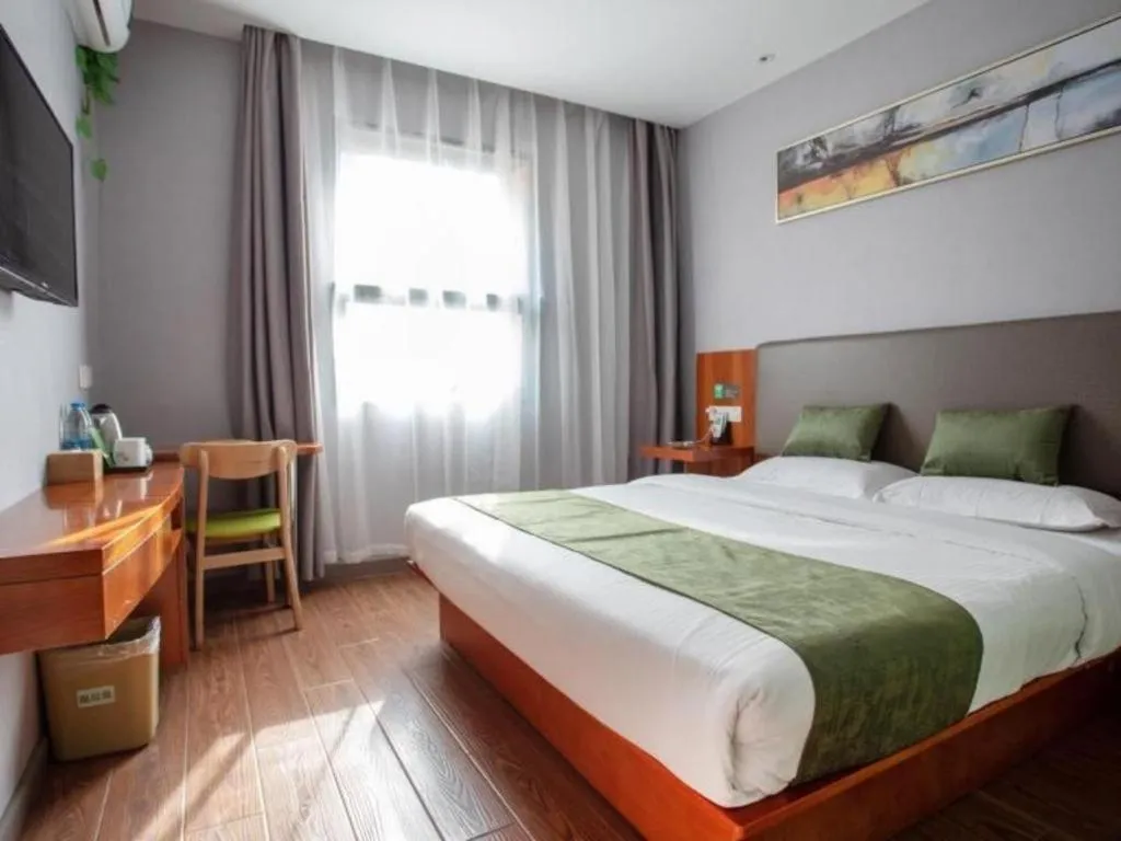 Bed in Vatica Shanghai Jiading District Anting Metro Station Moyu Road Hotel