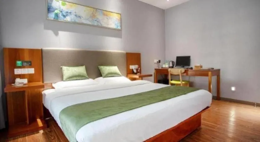 Bed in Vatica Shanghai Jiading District Anting Metro Station Moyu Road Hotel