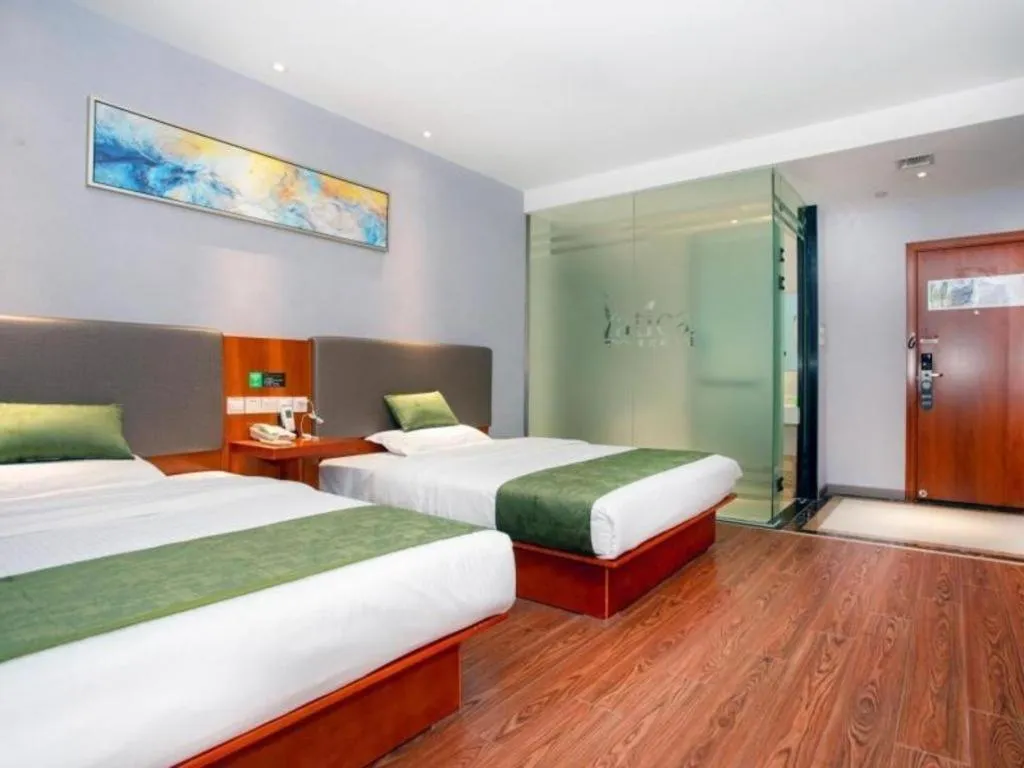 Bed in Vatica Shanghai Jiading District Anting Metro Station Moyu Road Hotel