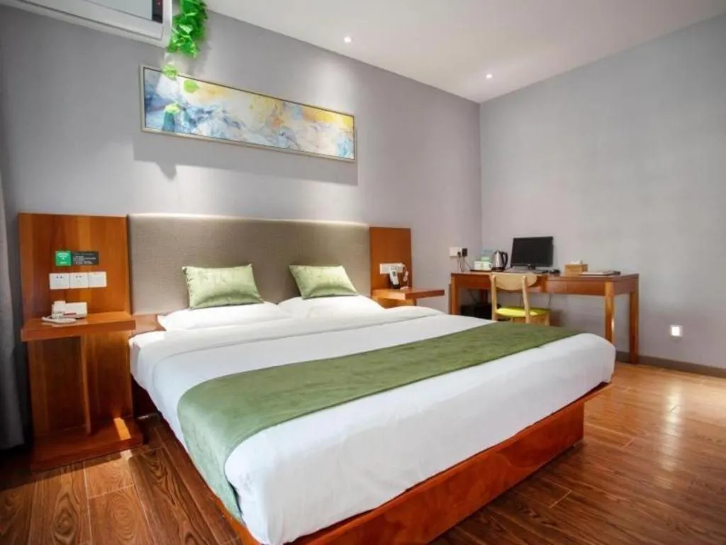 Bed in Vatica Shanghai Jiading District Anting Metro Station Moyu Road Hotel