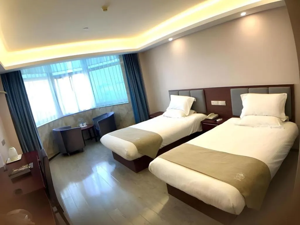 Bed in GreenTree Alliance Jiangsu Yangzhou Hanjiang Middle Road Libao Square Hotel