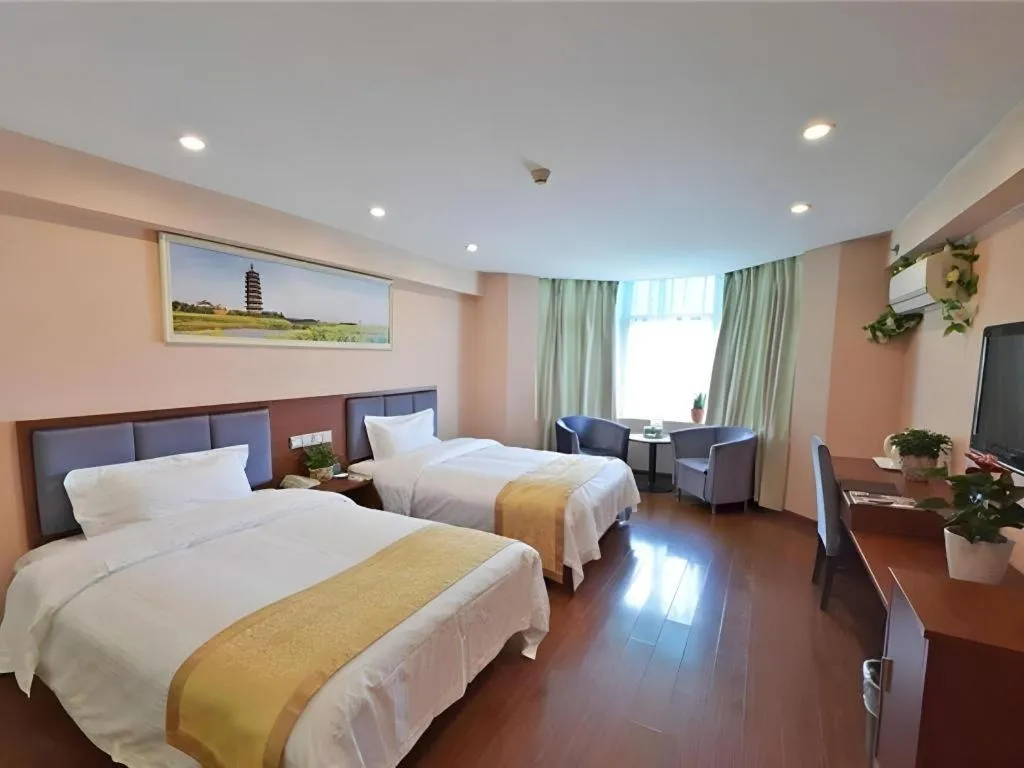 Bed in GreenTree Alliance Jiangsu Yangzhou Hanjiang Middle Road Libao Square Hotel