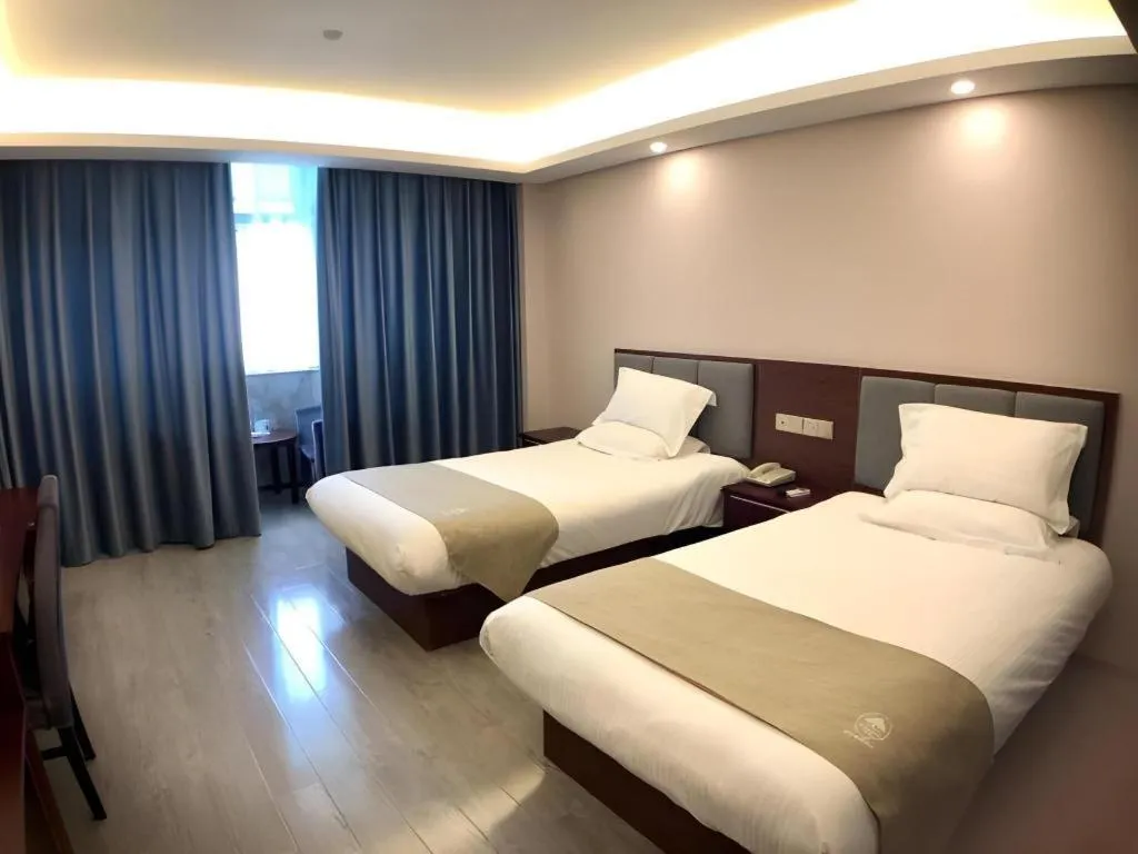 Bed in GreenTree Alliance Jiangsu Yangzhou Hanjiang Middle Road Libao Square Hotel