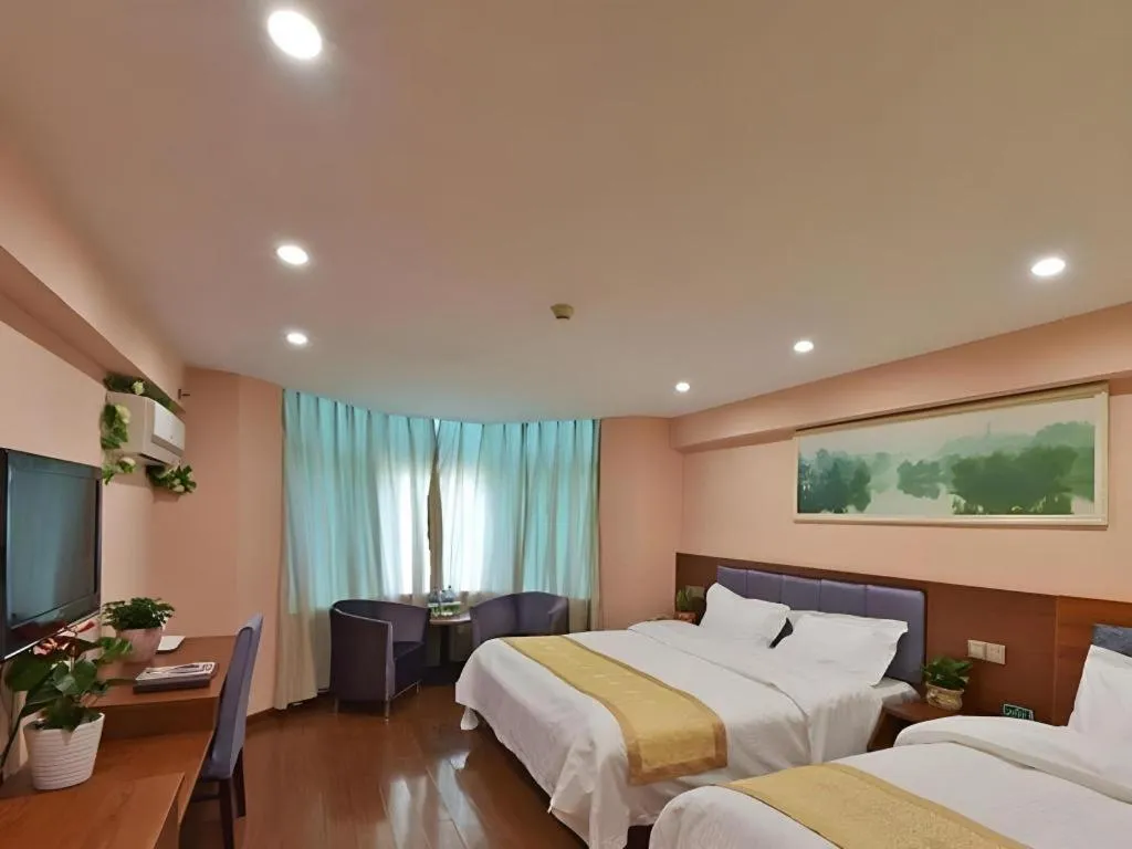 Bed in GreenTree Alliance Jiangsu Yangzhou Hanjiang Middle Road Libao Square Hotel