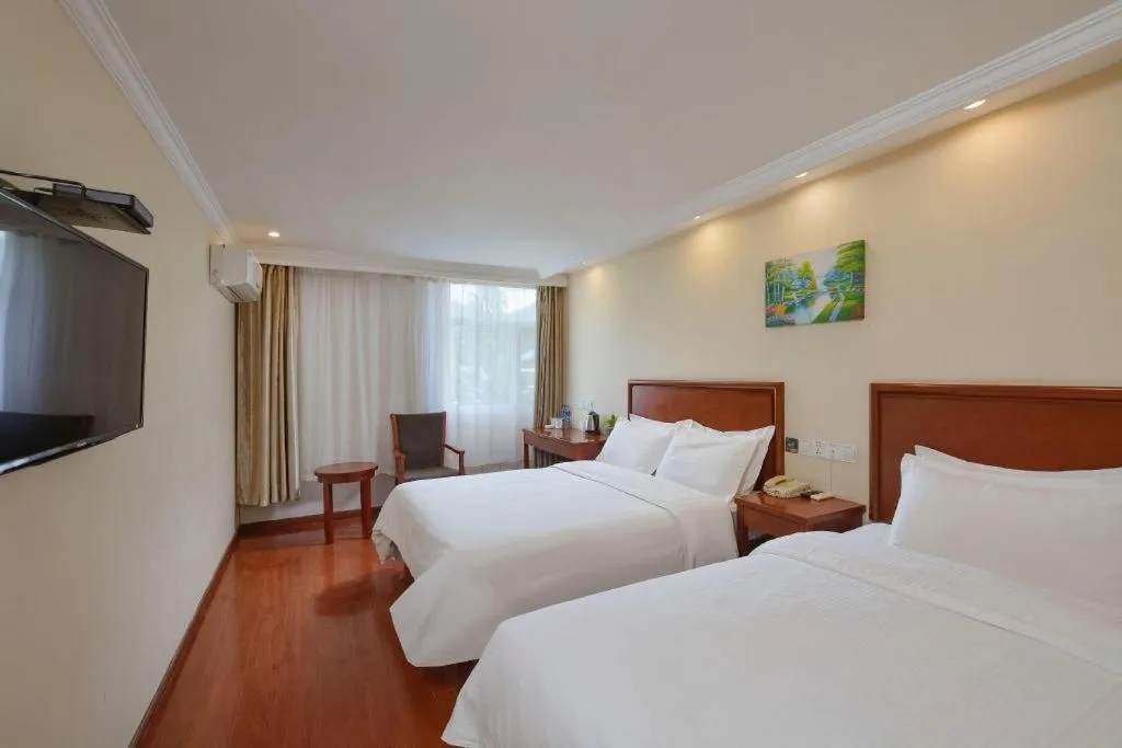 Bed in GreenTree Inn Nanjing Forestry University National Exhibition Center Express Hotel