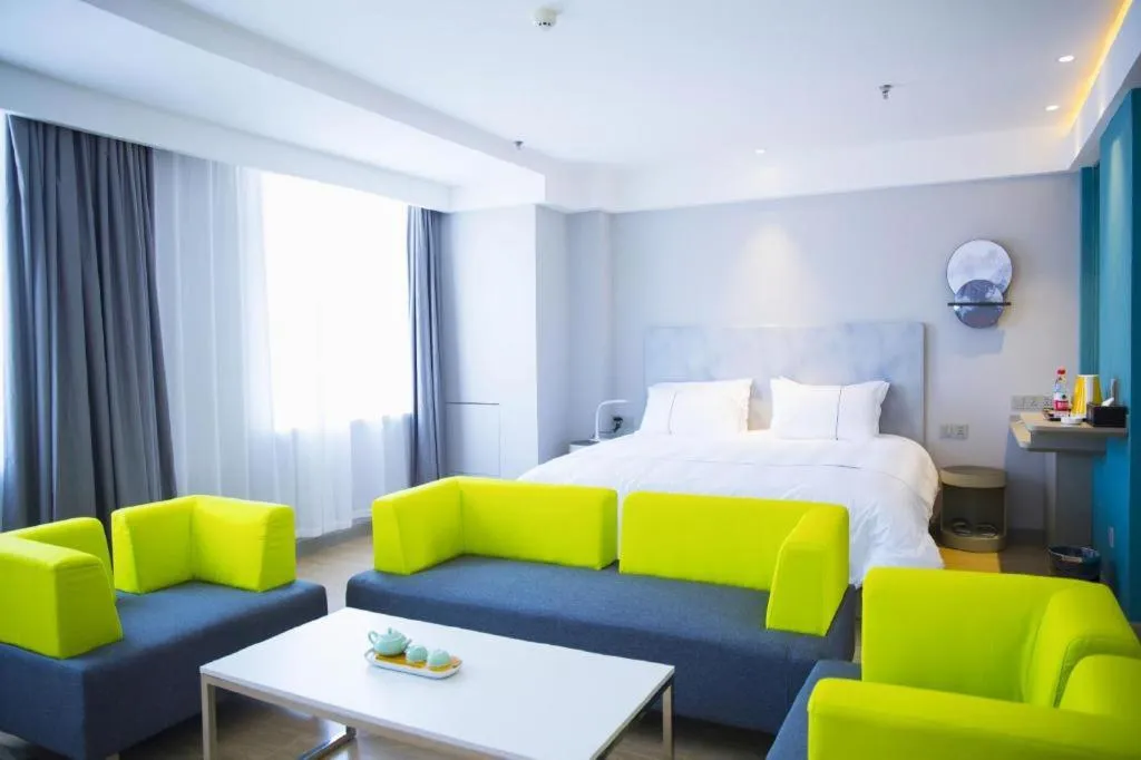 Bed in Jinjiang Inn Baotou Salaqi Railway Station