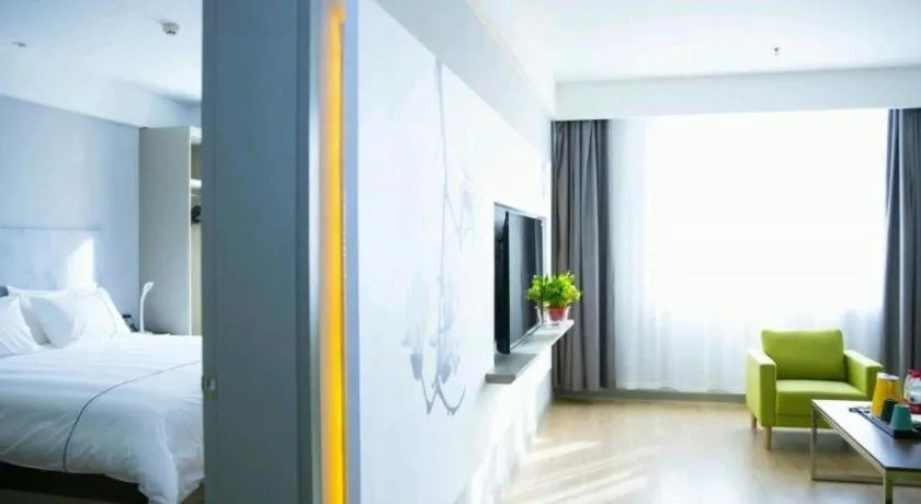 Bed in Jinjiang Inn Baotou Salaqi Railway Station