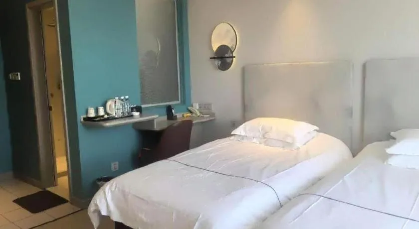 Bed in Jinjiang Inn Baotou Salaqi Railway Station