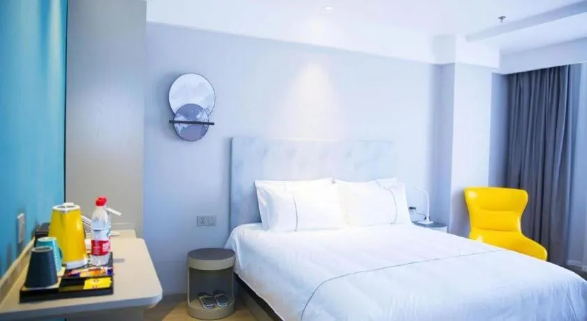 Bed in Jinjiang Inn Baotou Salaqi Railway Station