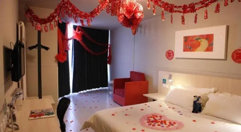 Bed in Jinjiang Inn Hohhot Dazhao Hospital Metro Station Bed in Jinjiang Inn Hohhot Dazhao Hospital Metro Station