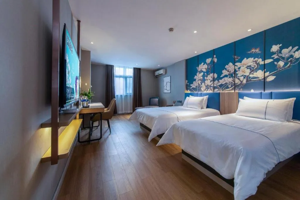 Bed in Magnotel Business Xuzhou Feng County Bus Station