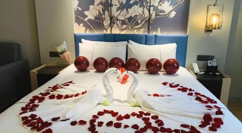 Bed in Magnotel Business Xuzhou Feng County Bus Station Bed in Magnotel Business Xuzhou Feng County Bus Station