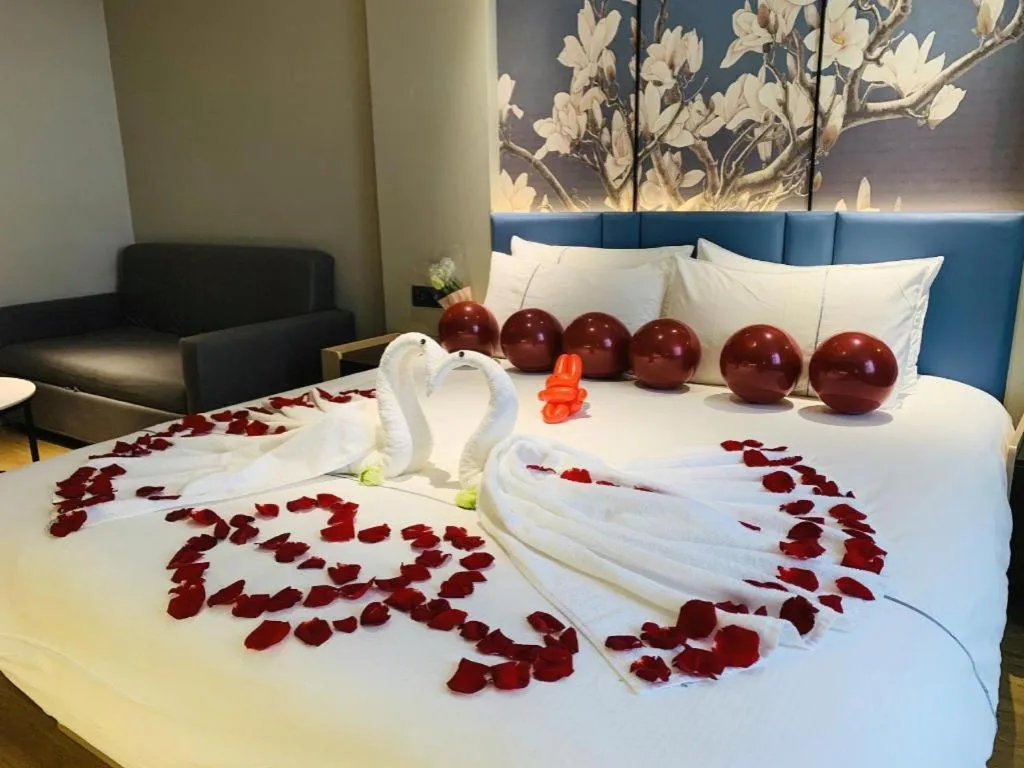 Bed in Magnotel Business Xuzhou Feng County Bus Station