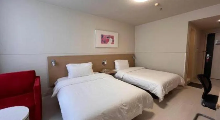 Bed in Jinjiang Inn Tianjin Jizhou Renmin West Street Branch