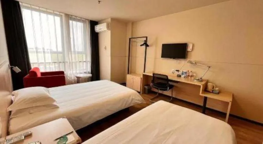 Bed in Jinjiang Inn Tianjin Jizhou Renmin West Street Branch