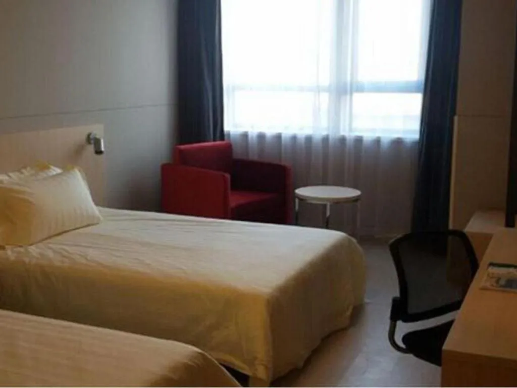 Bed in Jinjiang Inn Tianjin Jizhou Renmin West Street Branch