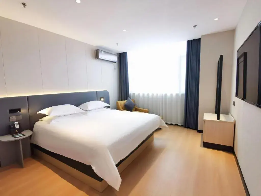 Bed in Jinjiang Inn Xuzhou Peixian Hancheng Road Bed in Jinjiang Inn Xuzhou Peixian Hancheng Road