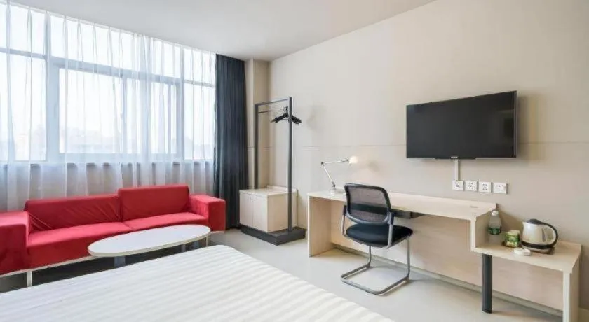 Bed in Jinjiang Inn Xuzhou Peixian Hancheng Road