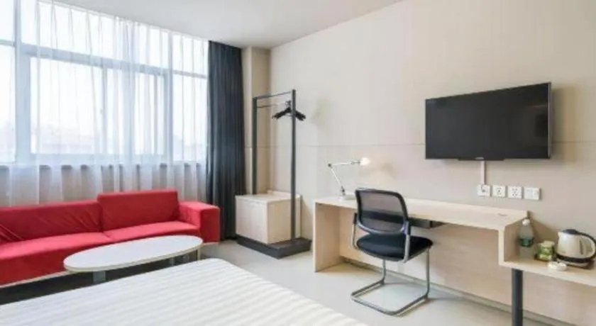 Bed in Jinjiang Inn Xuzhou Peixian Hancheng Road