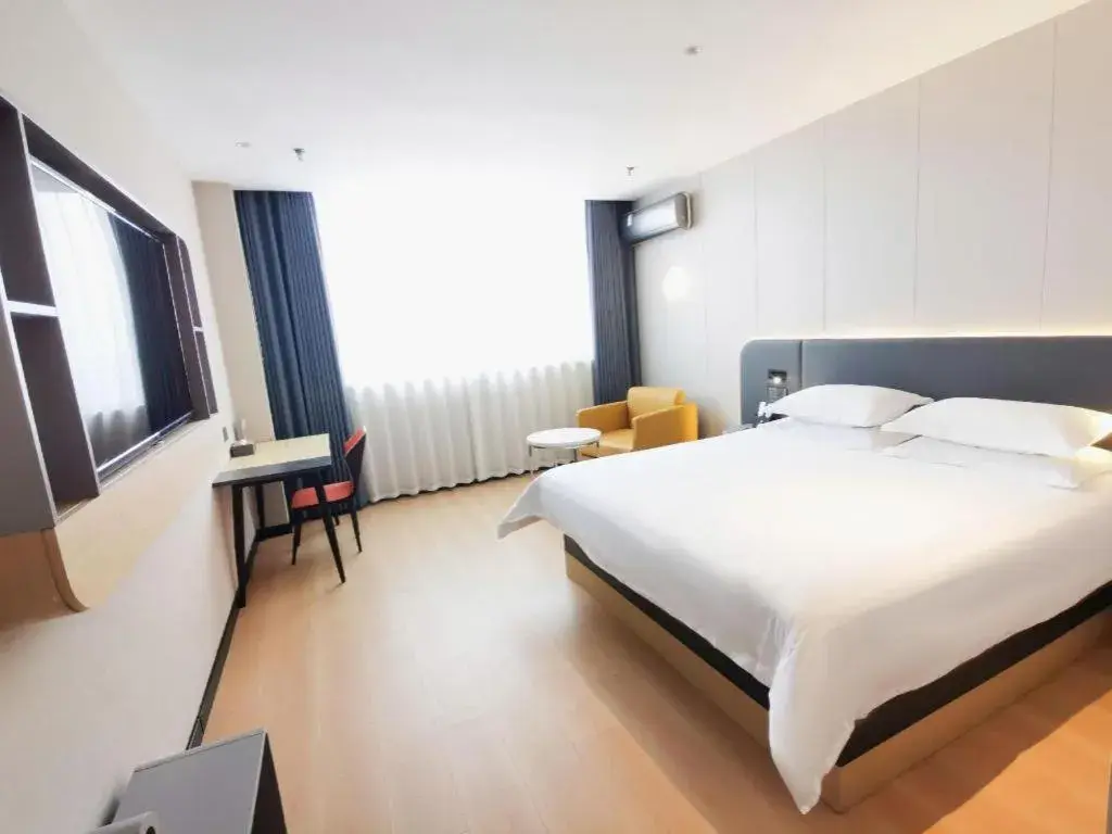 Bed in Jinjiang Inn Xuzhou Peixian Hancheng Road Bed in Jinjiang Inn Xuzhou Peixian Hancheng Road