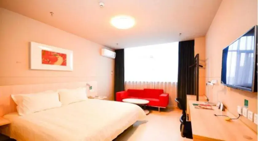 Bed in Jinjiang Inn Xuzhou Peixian Hancheng Road Bed in Jinjiang Inn Xuzhou Peixian Hancheng Road