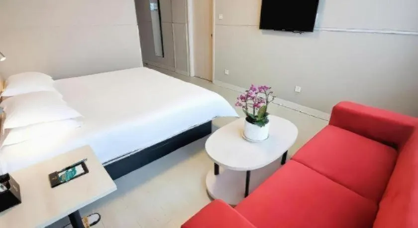 Bed in Jinjiang Inn Xuzhou Peixian Hancheng Road