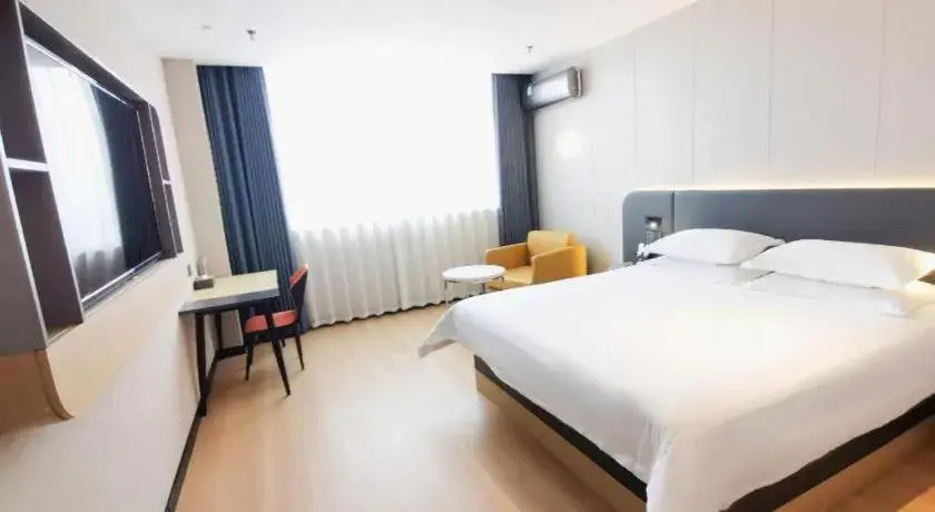 Bed in Jinjiang Inn Xuzhou Peixian Hancheng Road Bed in Jinjiang Inn Xuzhou Peixian Hancheng Road