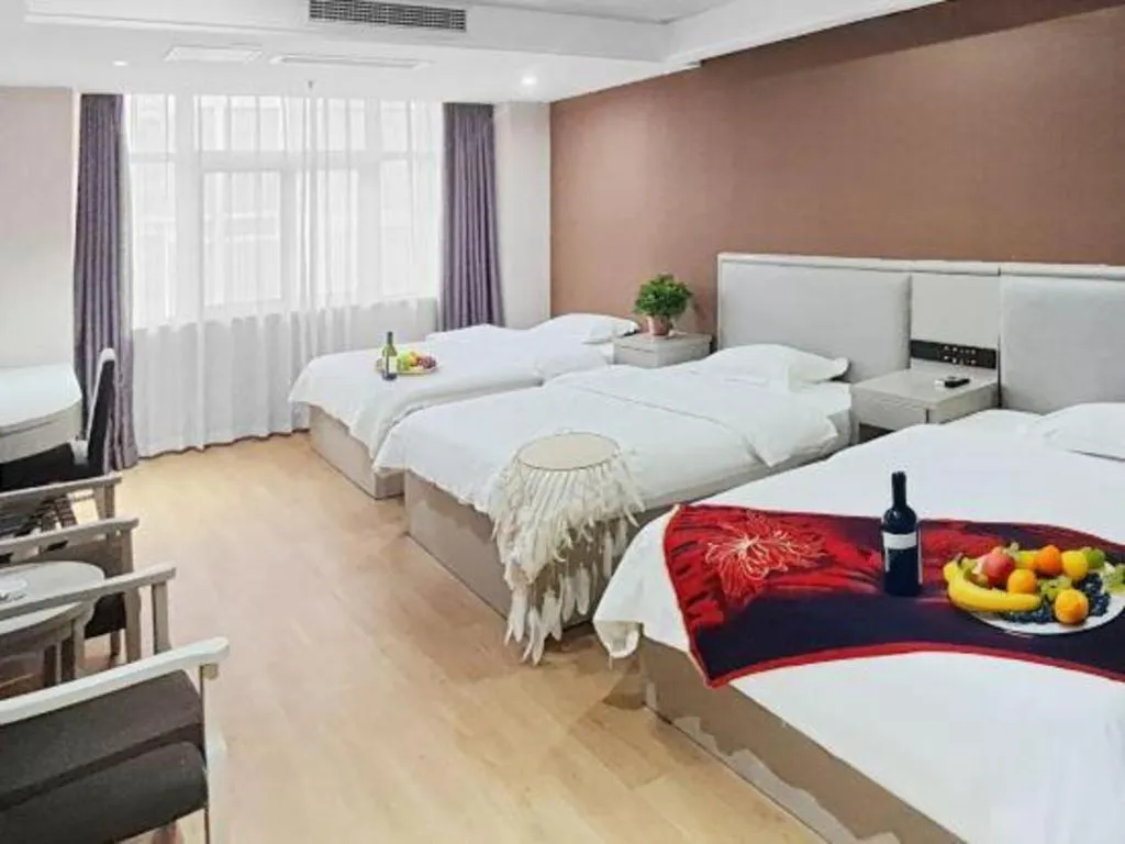 Bed in GreenTree Inn Fuyang Yijing International North Business