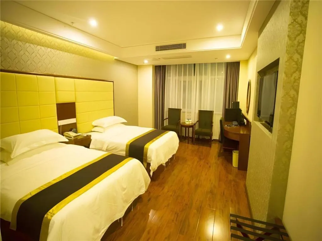 Bed in GreenTree Inn Fuyang Yijing International North Business