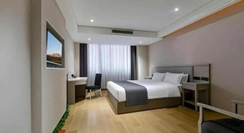 Bed in GreenTree Inn Fuyang Yijing International North Business