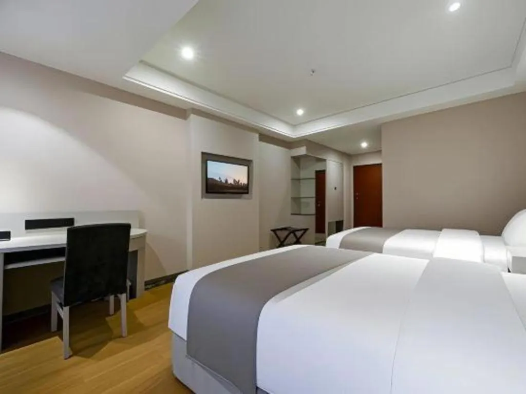 Bed in GreenTree Inn Fuyang Yijing International North Business