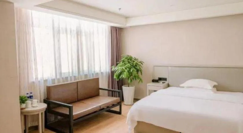Bed in GreenTree Inn Fuyang Yijing International North Business