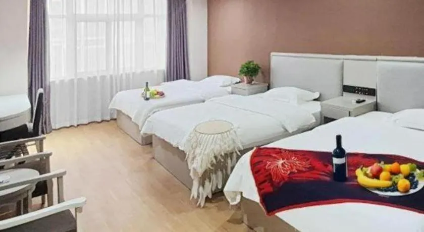 Bed in GreenTree Inn Fuyang Yijing International North Business
