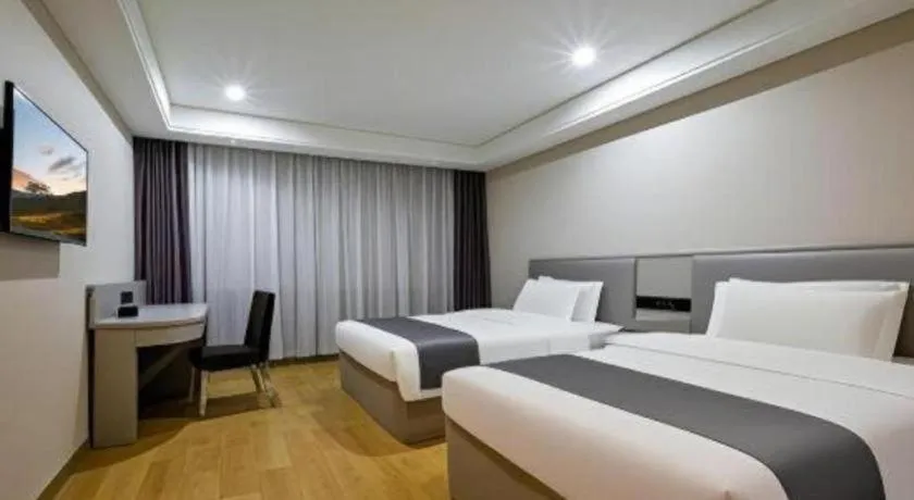 Bed in GreenTree Inn Fuyang Yijing International North Business