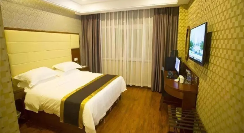 Bed in GreenTree Inn Fuyang Yijing International North Business