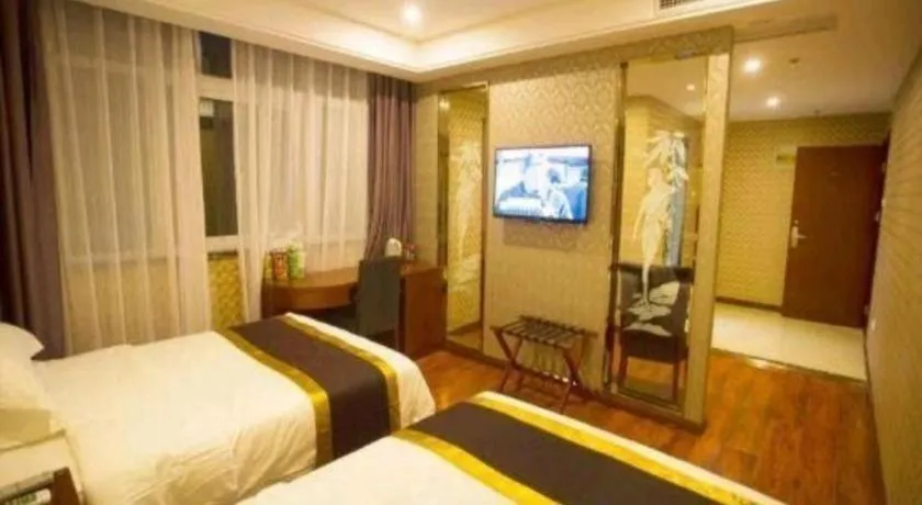 Bed in GreenTree Inn Fuyang Yijing International North Business