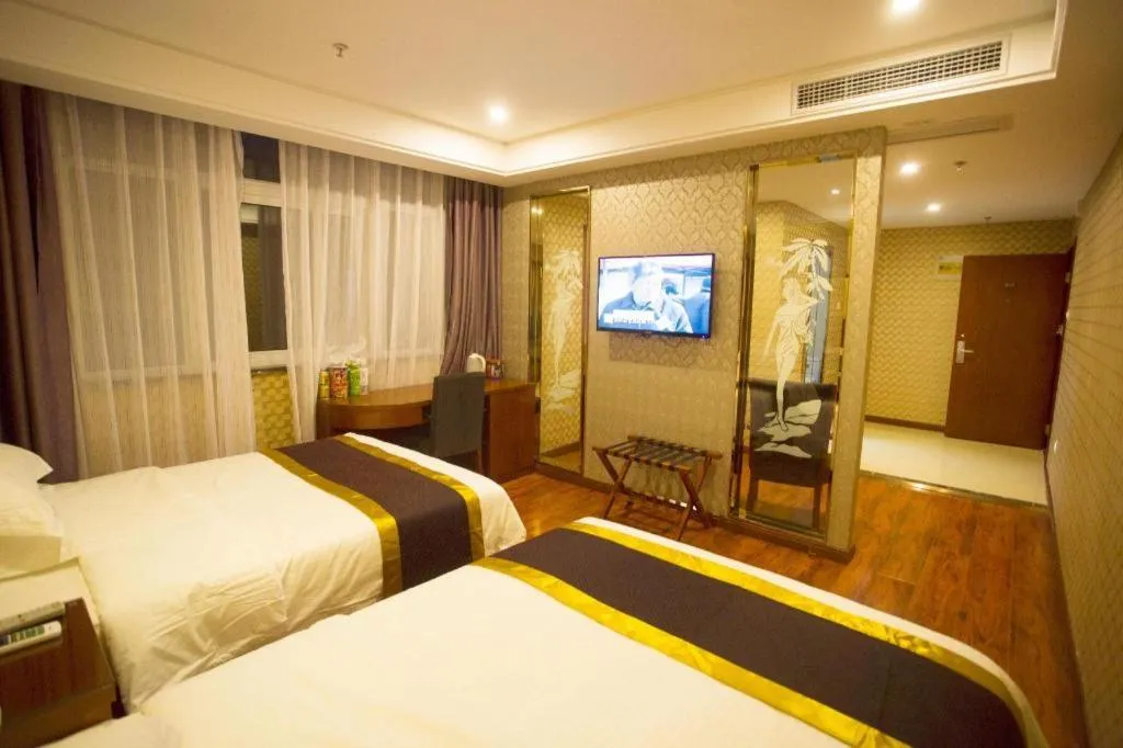Bed in GreenTree Inn Fuyang Yijing International North Business
