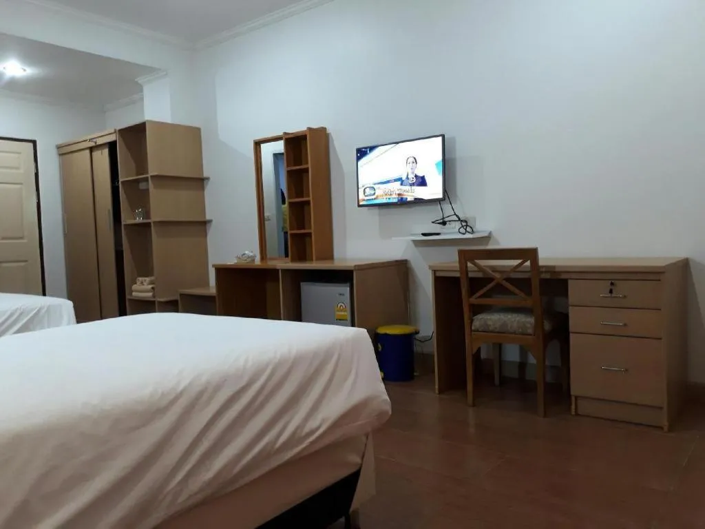 Bed in VC Phayao Hotel