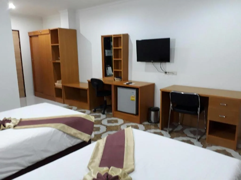 Bed in VC Phayao Hotel