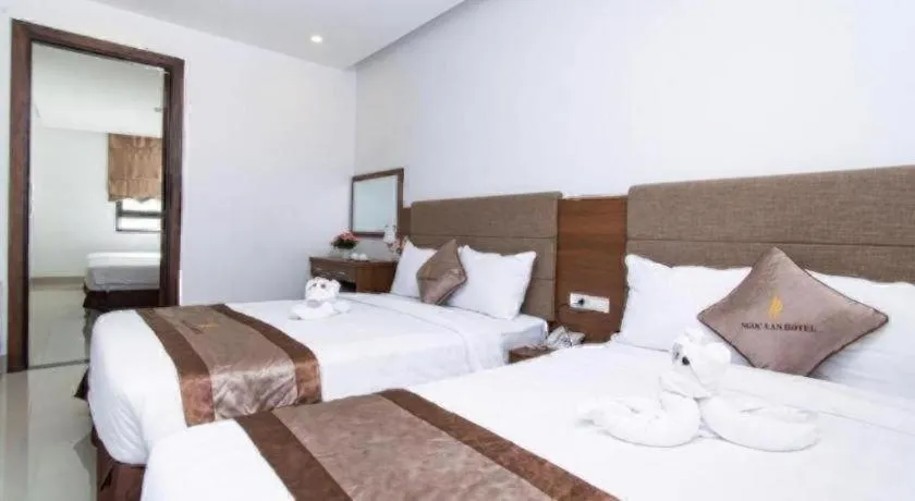 Bed in Ngoc Lan Hotel Da Nang