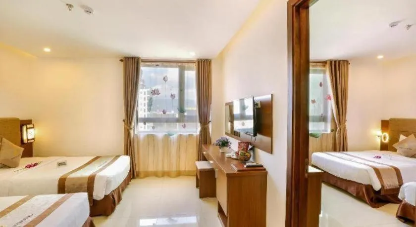 Bed in Ngoc Lan Hotel Da Nang