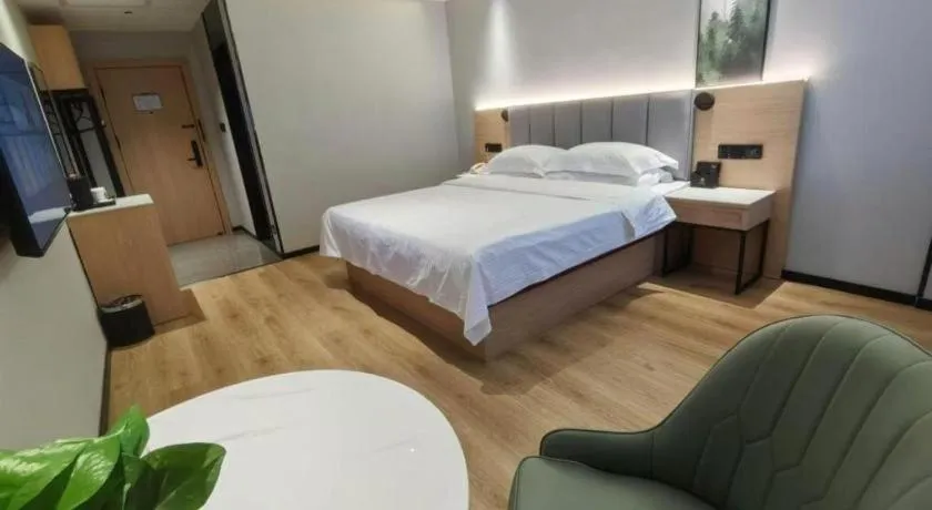 Bed in GreenTree Inn Puyang Fan County People Avenue Banqiao Road Hotel