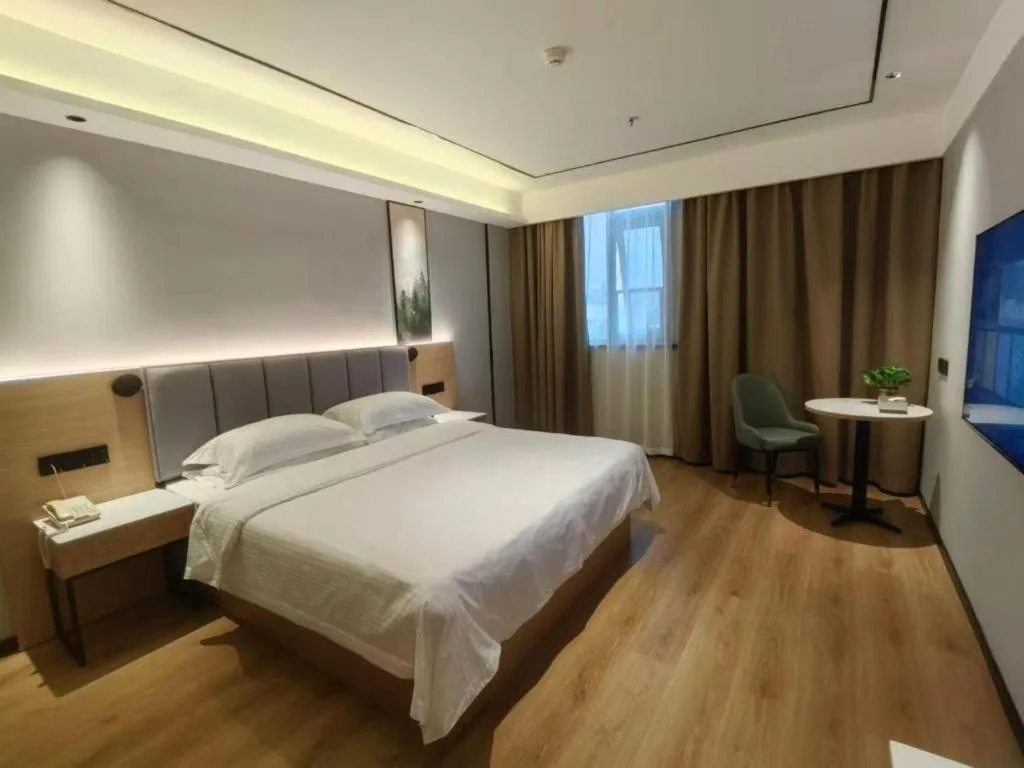 Bed in GreenTree Inn Puyang Fan County People Avenue Banqiao Road Hotel