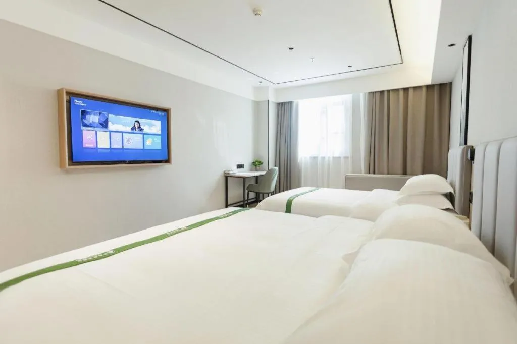 Bed in GreenTree Inn Puyang Fan County People Avenue Banqiao Road Hotel