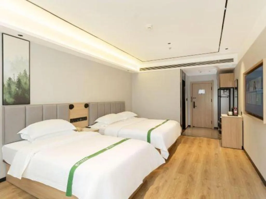 Bed in GreenTree Inn Puyang Fan County People Avenue Banqiao Road Hotel