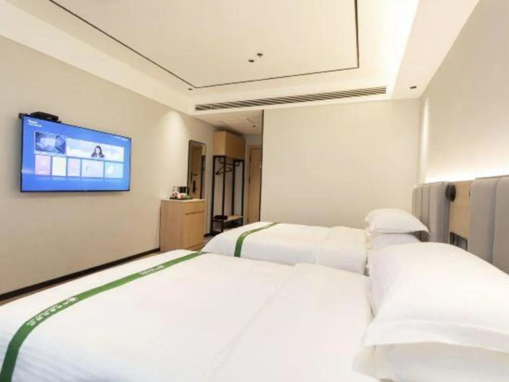Bed in GreenTree Inn Puyang Fan County People Avenue Banqiao Road Hotel