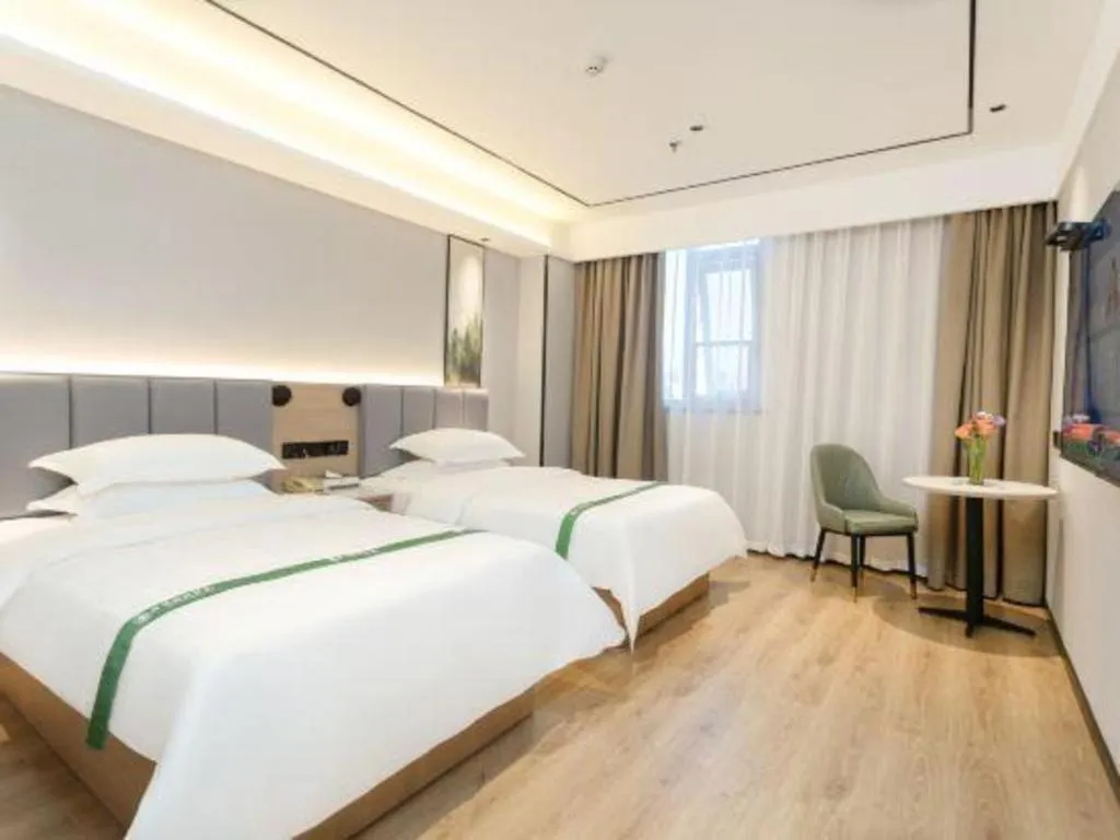 Bed in GreenTree Inn Puyang Fan County People Avenue Banqiao Road Hotel