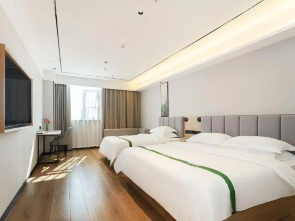 Bed in GreenTree Inn Puyang Fan County People Avenue Banqiao Road Hotel